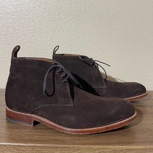 Grenson Dark Brown Suede Chukka Boots